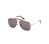 TOM FORD FT1017 JADEN 28A Man Sunglasses Metal Gold Grey Squared Normal