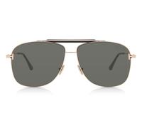 TOM FORD FT1017 JADEN 28A Man Sunglasses Metal Gold Grey Squared Normal