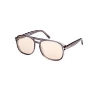 TOM FORD FT1022 ROSCO 20E Man Sunglasses Acetate Grey Brown Squared Photochromatic