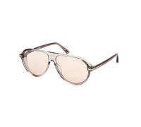 TOM FORD FT1023 MARCUS 93E Man Sunglasses Acetate Green Brown Pilot Photochromatic
