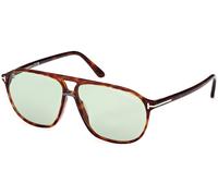 TOM FORD Man FT1026 BRUCE 54N Sunglasses Acetate Havana Green Squared Normal