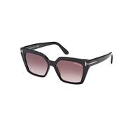 TOM FORD FT1030 WINONA 01Z Woman Sunglasses Acetate Black Violet Cat Eye Normal Shaded