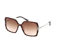 TOM FORD FT1039 JOANNA 52F Woman Sunglasses Acetate Dark havana Brown Butterfly Normal Shaded