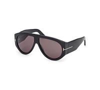 TOM FORD FT1044 BRONSON 01A Man Sunglasses Acetate Black Smoke Pilot Normal