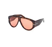 TOM FORD FT1044 BRONSON 52S Man Sunglasses Acetate Havana Bordeaux Pilot Normal