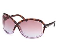 Tom Ford FT1068/S 56Z Women's Sunglasses Brown / Tortoise Purple 68mm