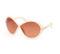 Tom Ford FT1070 JADA 25T Womenâs Sunglasses White Size 68