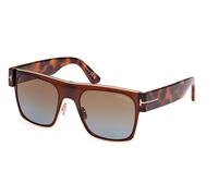 Tom Ford FT1073 EDWIN 48F Men's Sunglasses Brown Size 54
