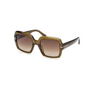 TOM FORD FT1082 KAYA 51F Woman Sunglasses Acetate Grey Brown Squared Normal