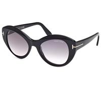 Tom Ford FT1084/S 01B Women's Sunglasses Black Black 52mm