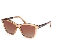 Tom Ford FT1087 LUCIA 45F Womenâs Sunglasses Brown Size 54