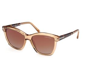 Tom Ford FT1087 LUCIA 45F Womenâs Sunglasses Brown Size 54