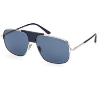 Tom Ford FT1096/S 16V Women's Sunglasses Silver / Gunmetal Blue 62mm