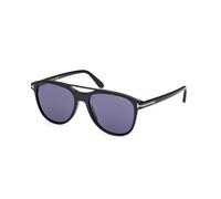 TOM FORD FT1098 DAMIAN-02 01V Man Sunglasses Acetate Black Blue Pilot Normal