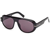 TOM FORD Man FT1102 Blake-02 01a Sunglasses Plastic Black Smoke Pilot Normal