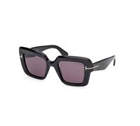 TOM FORD Woman TOM FORD FT1157 ESME 01A Sunglasses Acetate Black Smoke Squared Normal