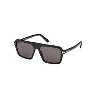TOM FORD FT1176 VINCENT 01A Man Sunglasses Acetate Black Smoke Pilot Normal