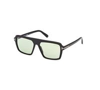 TOM FORD FT1176 VINCENT 01N Man Sunglasses Acetate Black Green Pilot Normal