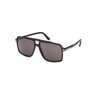 TOM FORD FT1177 KEMP 01A Man Sunglasses Acetate Black Smoke Squared Normal