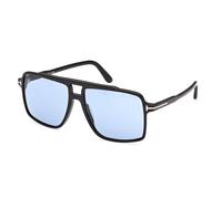 TOM FORD FT1177 KEMP 01V Man Sunglasses Acetate Black Blue Squared Normal