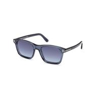 TOM FORD FT1179 BARRON 90W Man Sunglasses Acetate Blue Blue Squared Normal
