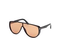 TOM FORD FT1182 ACHILLES 01E Man Sunglasses Injected Black Brown Mask Photochromatic