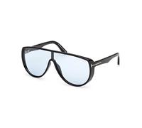 TOM FORD FT1182 ACHILLES 01V Man Sunglasses Injected Black Blue Mask Photochromic