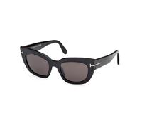 TOM FORD FT1190 ATHENA 01A Woman Sunglasses Acetate Black Smoke Cat Eye Normal