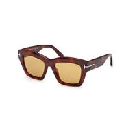 TOM FORD FT1191 LUNA 53E Woman Sunglasses Acetate Havana Brown Butterfly Normal