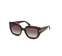 TOM FORD FT1192 SALTZMAN 52B Woman Sunglasses Acetate Havana Grigio Butterfly Normal Sfumato
