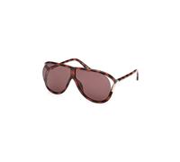 TOM FORD FT1197 AXEL 53E Unisex Sunglasses Injected Havana Brown Pilot Normal