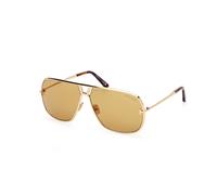 TOM FORD FT1204 STAVROS 30E Man Sunglasses Metal Gold Brown Squared Normal