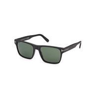 TOM FORD FT1205 CALDER 02N Man Sunglasses Acetate Black Green Squared Normal