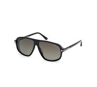 TOM FORD FT1208 GUILLAUME 01B Man Sunglasses Acetate Black Smoke Pilot Normal