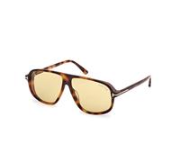 TOM FORD FT1208 GUILLAUME 53E Man Sunglasses Acetate Havana Brown Pilot Normal