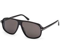 TOM FORD Man FT1208-N GUILLAUME 01A Sunglasses Acetate Black Smoke Pilot Normal