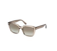 TOM FORD FT1216 HAYLAY 45G Woman Sunglasses Acetate Brown Brown Squared Normal