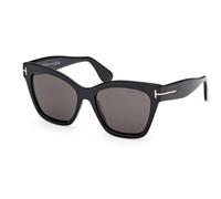 TOM FORD FT1217 ELVIRA 01A Woman Sunglasses Acetate Black Smoke Butterfly Normal