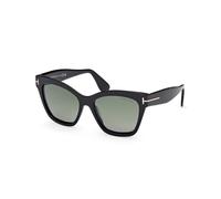 TOM FORD FT1217 ELVIRA 01R Woman Sunglasses Acetate Black Green Butterfly Polarized