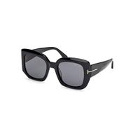 TOM FORD FT1220 CARLA-02 01D Woman Sunglasses Acetate Black Smoke Squared Polarized