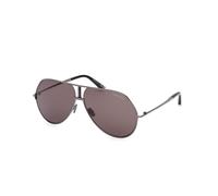 TOM FORD FT1281 RICKIE-02 08A Man Sunglasses Metal Gunmetal Smoke Squared Normal