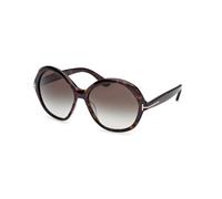 TOM FORD FT1282 ANNABELLE-02 52B Woman Sunglasses Acetate Havana Smoke Round Normal