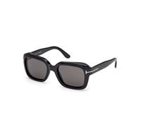 TOM FORD FT1283 NATALIA-02 01A Woman Sunglasses Acetate Black Smoke Squared Normal