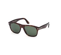 TOM FORD FT1284 MARLON-02 52N Man Sunglasses Acetate Havana Green Squared Normal