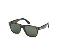 TOM FORD FT1284 MARLON-02 55N Man Sunglasses Acetate Havana Green Squared Normal