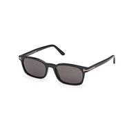TOM FORD FT1300 MILES-02 01A Man Sunglasses Acetate Black Smoke Squared Normal
