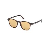 TOM FORD FT1302 HOLT-02 52E Man Sunglasses Acetate Havana Brown Round Normal