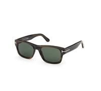 TOM FORD FT1303 SMITH-02 55N Man Sunglasses Acetate Havana Green Squared Normal