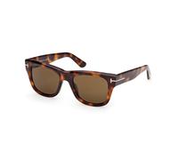 TOM FORD FT1304 FINN-02 53E Man Sunglasses Acetate Havana Brown Squared Normal