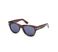 TOM FORD FT1305 BURTON-02 54V Man Sunglasses Acetate Havana Blue Round Normal